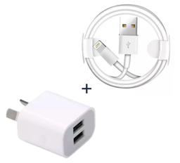 Refurbished 9eight5 Charger Cable (1m) & Wall Plug for iPhone (NZ / AU) - Reebelo Nederland