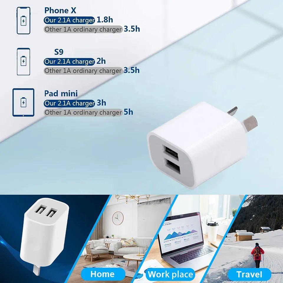 Refurbished 9eight5 Dual USB Power Adapter Wall Plug (NZ / AUS) - Reebelo Nederland