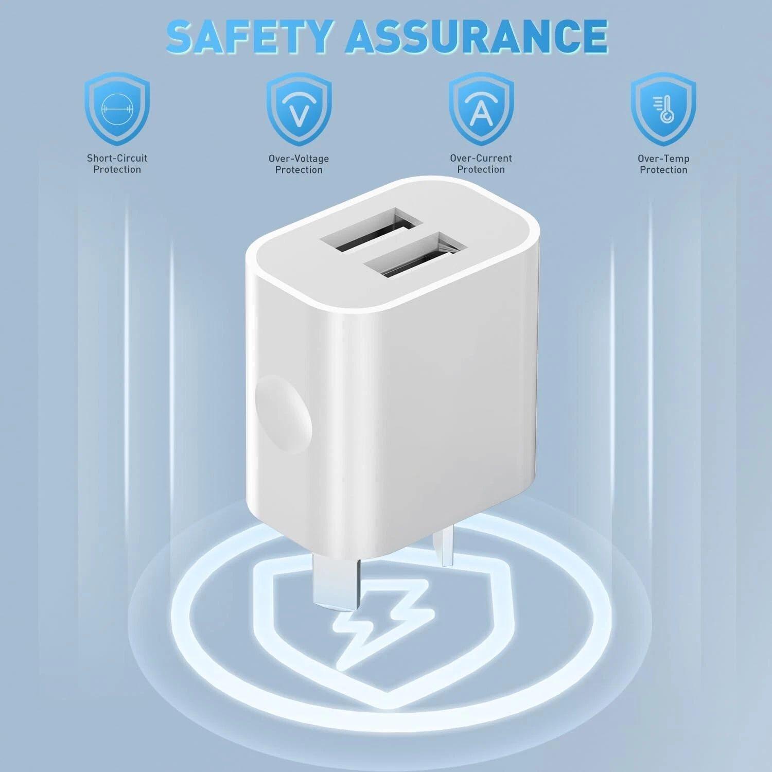 Refurbished 9eight5 Dual USB Power Adapter Wall Plug (NZ / AUS) - Reebelo Nederland