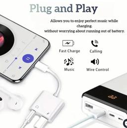 Refurbished 9eight5 Lightning Audio & Charge Adapter MH030 - Reebelo Nederland