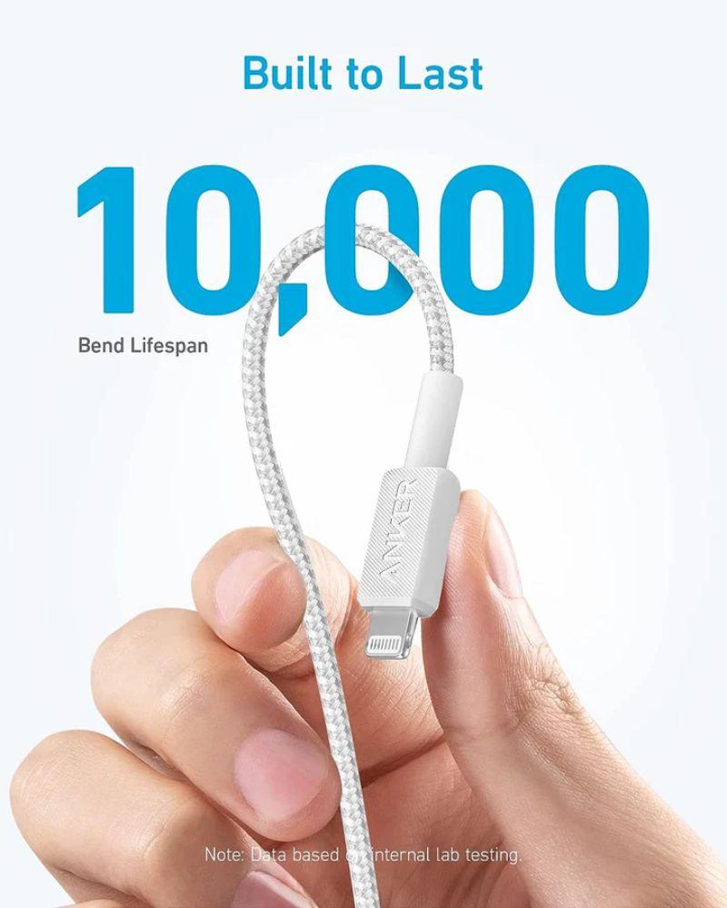 Refurbished Anker 322 USB-C to Lightning Charging Cable (2 pieces a pack) - Reebelo Nederland