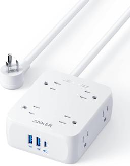 Refurbished Anker 341 USB Power Strip 5ft | A9183 - Reebelo Nederland