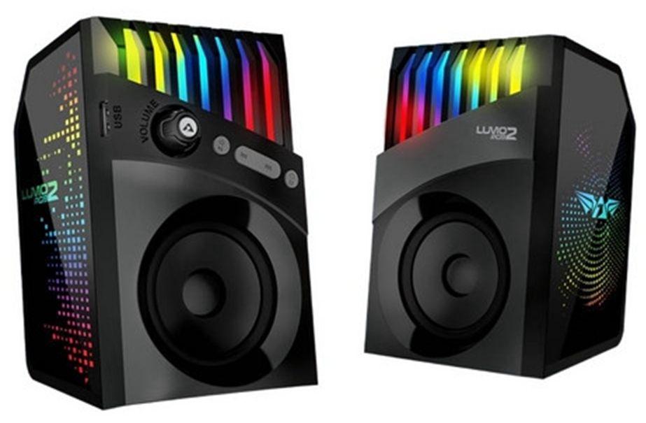 Refurbished Armaggeddon LUMO 2 RGB Bluetooth 2.0 Speaker System - Reebelo Nederland