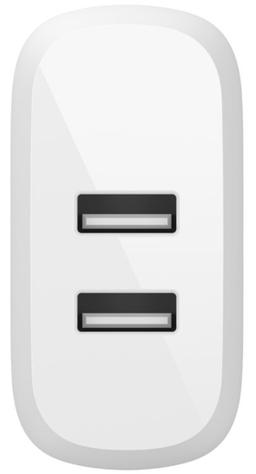 Refurbished Belkin BoostCharge Dual USB-A 24W Wall Charger - Reebelo Nederland