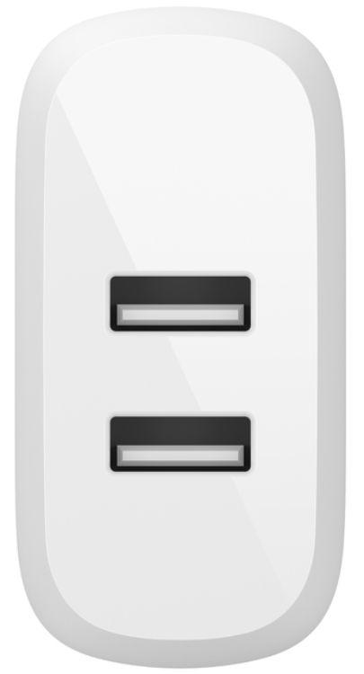 Refurbished Belkin BoostCharge Dual USB-A 24W Wall Charger - Reebelo Nederland