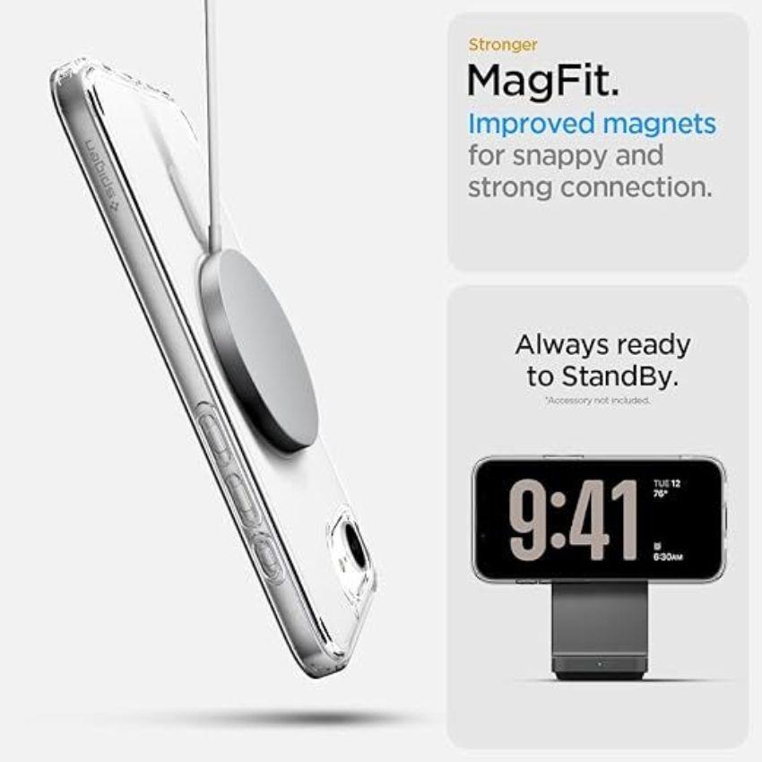 Refurbished Blacktech Magnetic Clear Phone Case for iPhone 16e - Reebelo Nederland