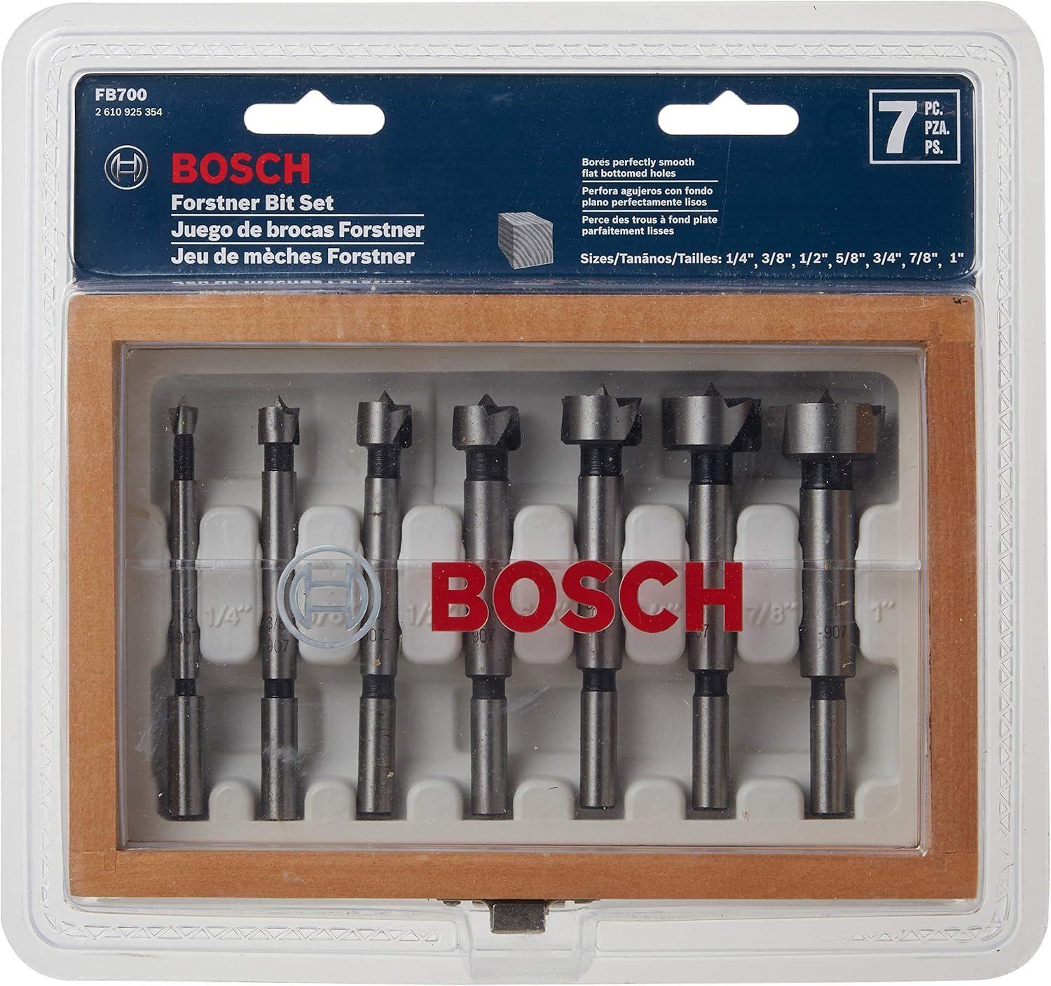 Refurbished Bosch 7-Piece Wood Forstner Bit Set FB700 - Reebelo Nederland