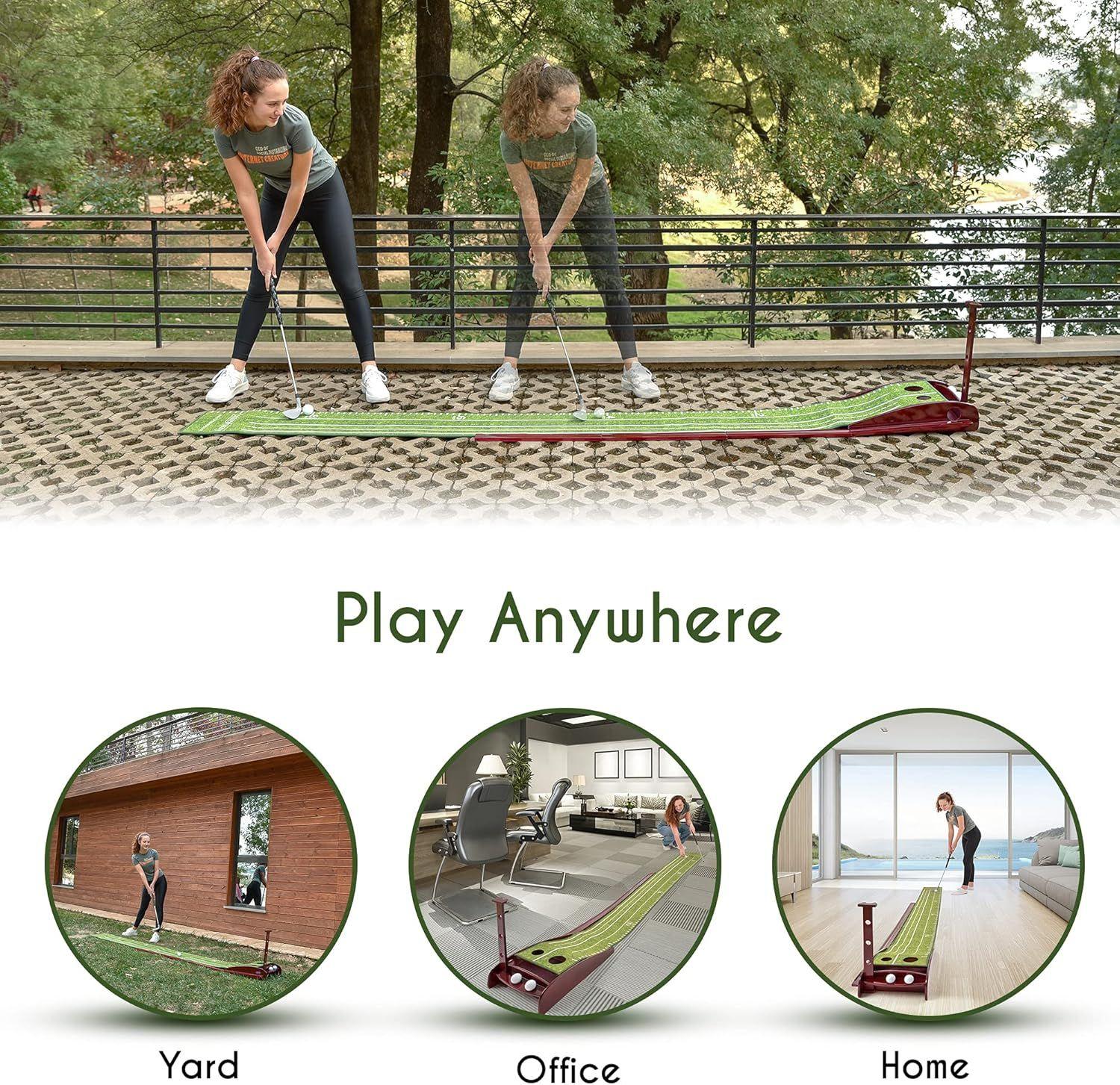 Refurbished Britenway Golf Putting Indoor & Outdoor Green Mat - Reebelo Nederland
