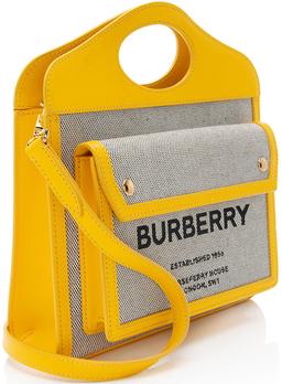 Refurbished Burberry Canvas Horseferry Mini Pocket Tote - Reebelo Nederland