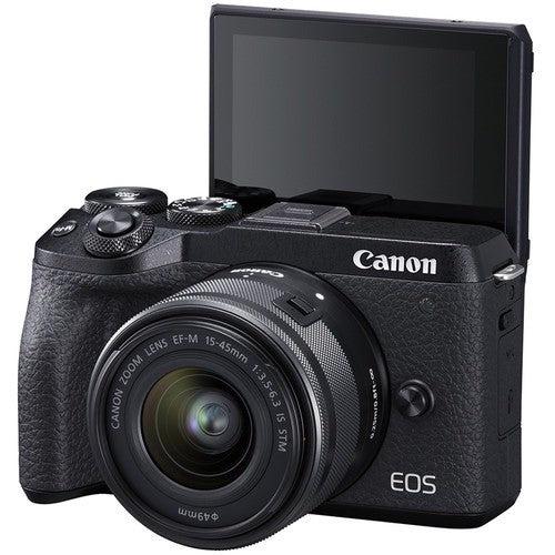 Refurbished Canon EOS M6 Mark II DSLR Camera Kit 15-45mm Lens - Reebelo Nederland