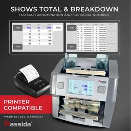 Refurbished Cassida 8800R V2 Mixed Bill Counter - Reebelo Nederland