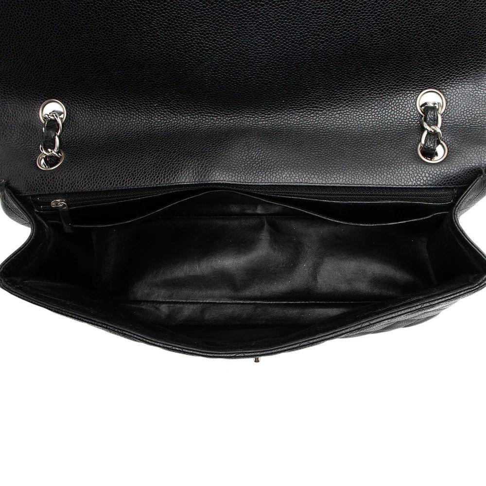 Refurbished Chanel Caviar Leather Classic Maxi Single Flap Bag - Reebelo Nederland