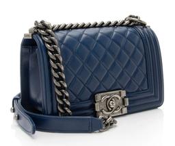 Refurbished Chanel Lambskin Small Boy Bag - Reebelo Nederland