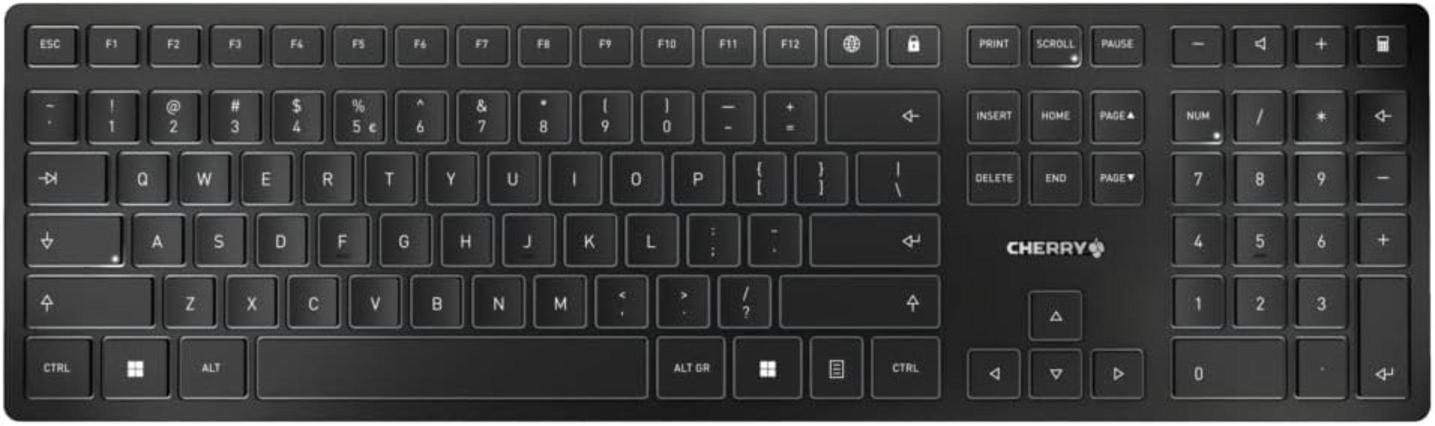 Refurbished Cherry KW 9100 Slim Wireless Rechargeable Keyboard - Reebelo Nederland