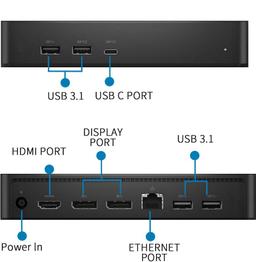 Refurbished Dell Universal Docking Station D6000S Ethernet  - Reebelo Nederland