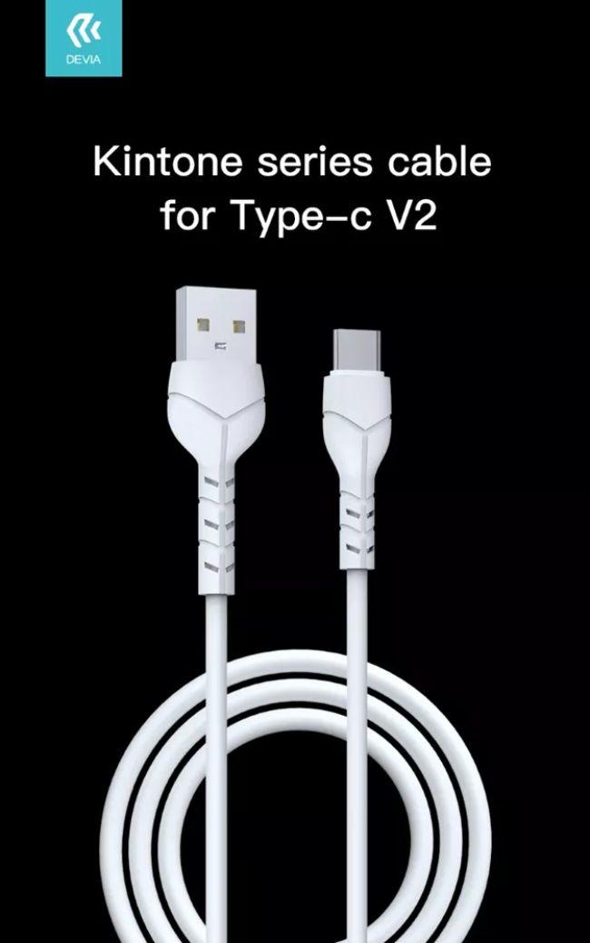 Refurbished Devia Kintone Cable V2 Charging Cable for Type-C (1m) - Reebelo Nederland