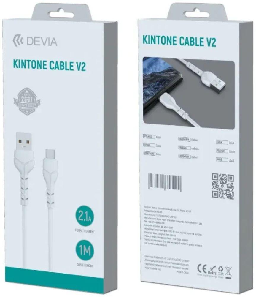 Refurbished Devia Kintone Cable V2 Charging Cable for Type-C (1m) - Reebelo Nederland