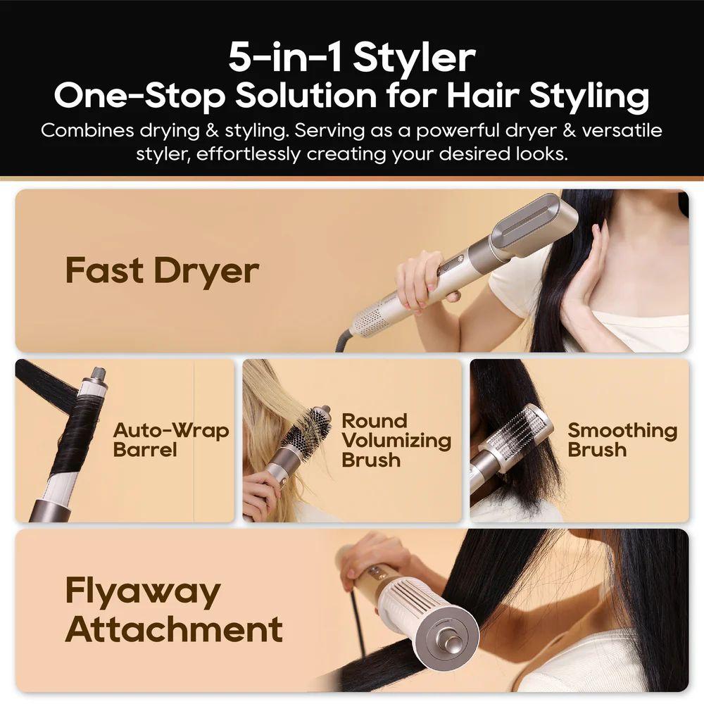Refurbished Dreame AirStyle 5-in-1 Hair Drying & Styling Tool Kit - Reebelo Nederland