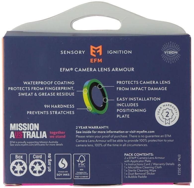 Refurbished EFM Camera Lens Armour for iPhone 14 / 14 Plus - Reebelo Nederland