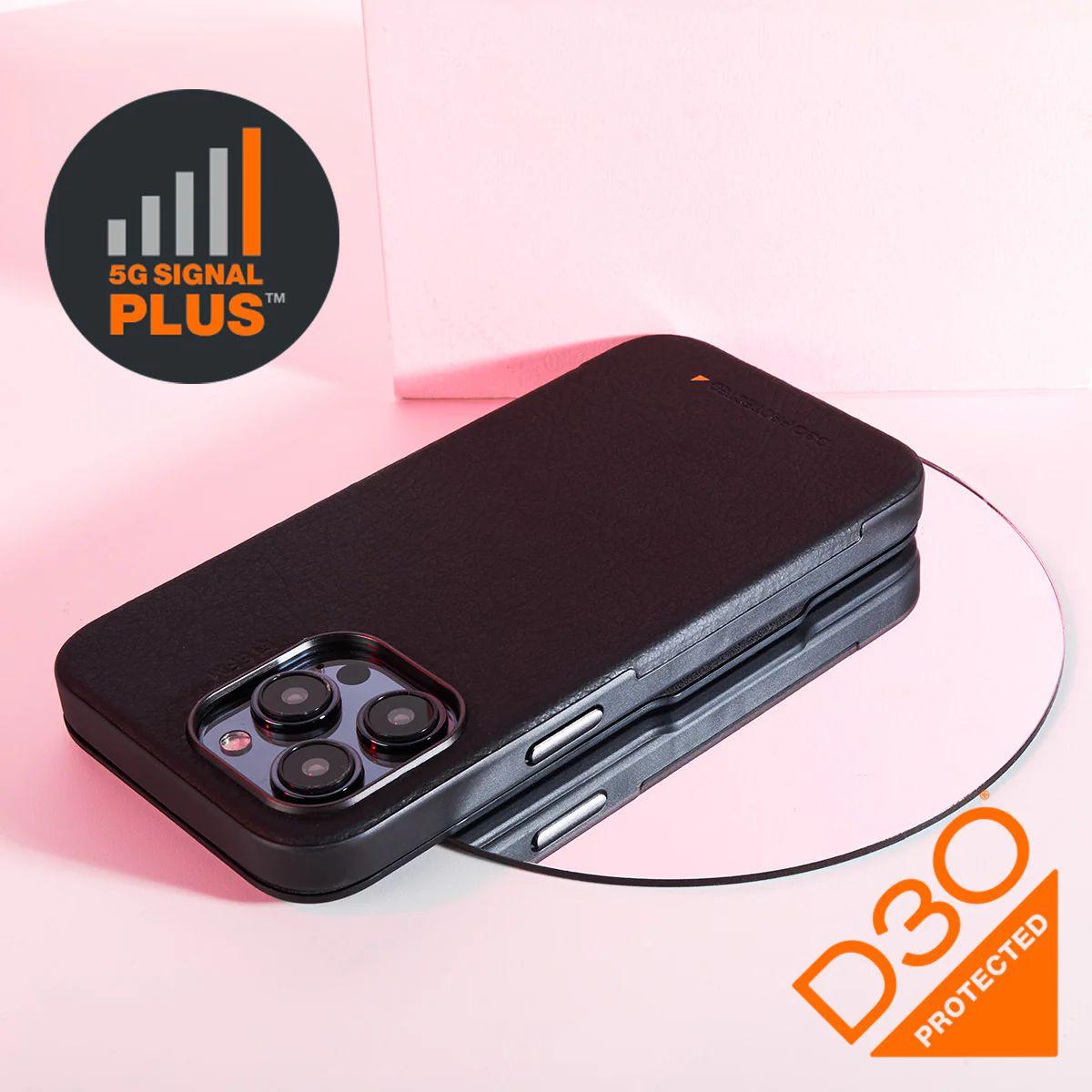 Refurbished EFM Monaco Wallet Phone Case with D3O 5G for iPhone 15 - Reebelo Nederland