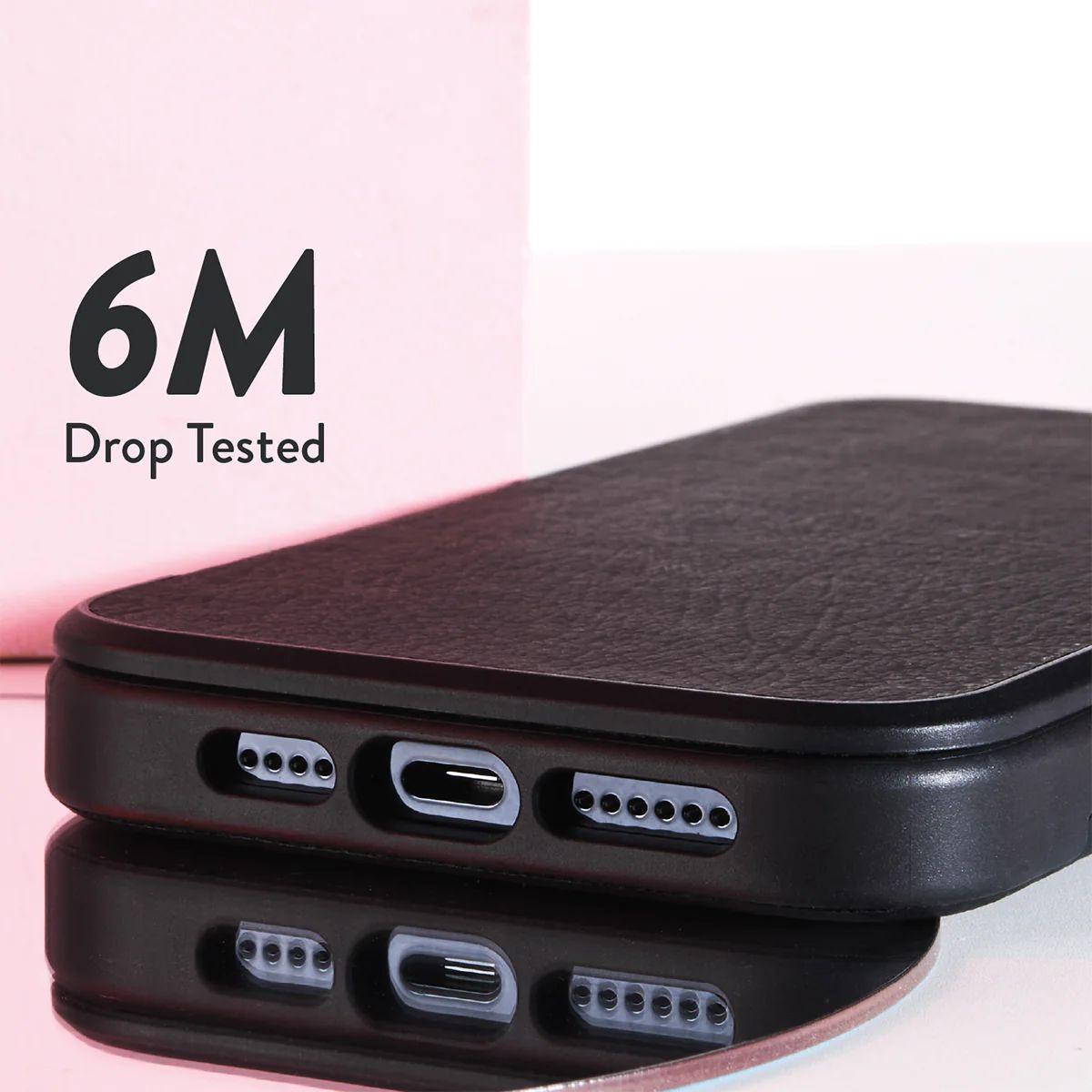 Refurbished EFM Monaco Wallet Phone Case with D3O 5G for iPhone 15 - Reebelo Nederland