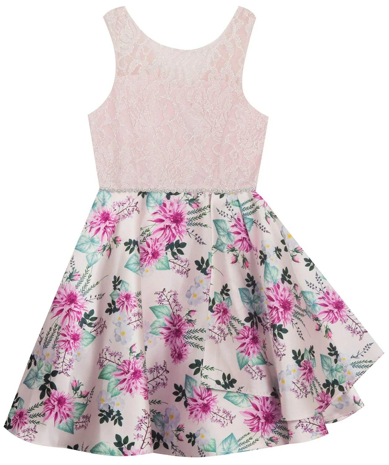 Refurbished Emily Rose Girl's Floral High Low Dress 12 - Reebelo Nederland