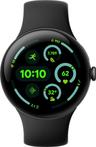 Google Pixel Watch 3 (Bluetooth) - 32GB - 45 mm - Matzwart Behuizing van 100% gerecycled aluminium with Obsidiaan Fluoroelastomeer Actieve band