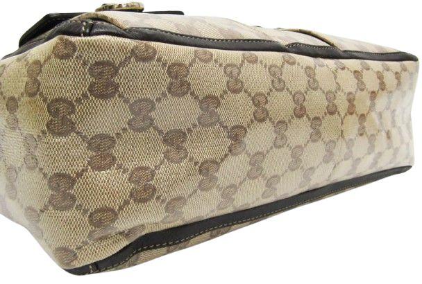 Refurbished Gucci GG Crystal Leather PVC Tote Bag - Reebelo Nederland