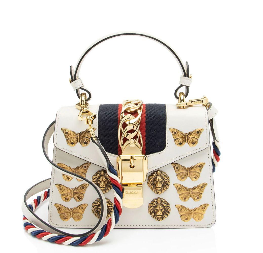 Refurbished Gucci Leather Animal Studs Sylvie Mini Satchel - Reebelo Nederland