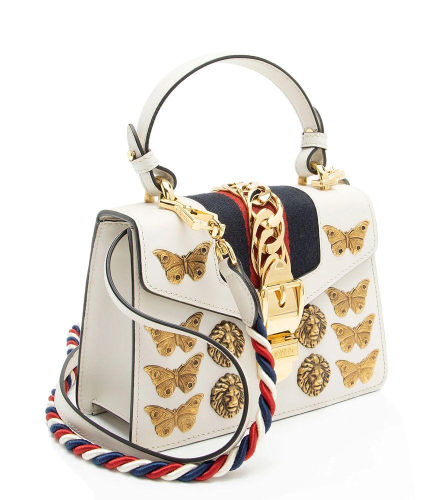 Refurbished Gucci Leather Animal Studs Sylvie Mini Satchel - Reebelo Nederland