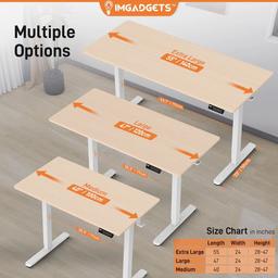 Refurbished IMGadgets Standing Electric Adjustable Desk 40" x 24" - Reebelo Nederland