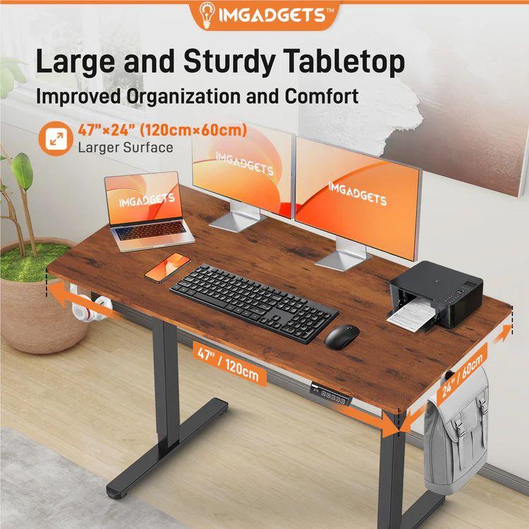 Refurbished IMGadgets Standing Electric Adjustable Desk 47" x 24" - Reebelo Nederland