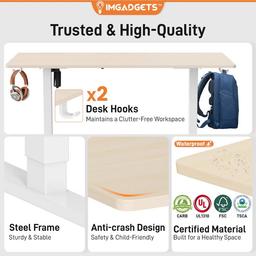 Refurbished IMGadgets Standing Electric Adjustable Desk 47" x 24" - Reebelo Nederland