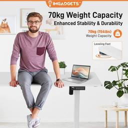 Refurbished IMGadgets Standing Electric Adjustable Desk 47" x 24" - Reebelo Nederland