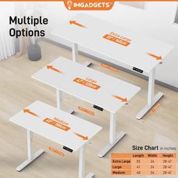 Refurbished IMGadgets Standing Electric Adjustable Desk 47" x 24" - Reebelo Nederland