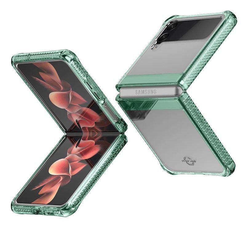 Refurbished Itskins Hybrid Clear Phone Case for Galaxy Z Flip3 5G - Reebelo Nederland