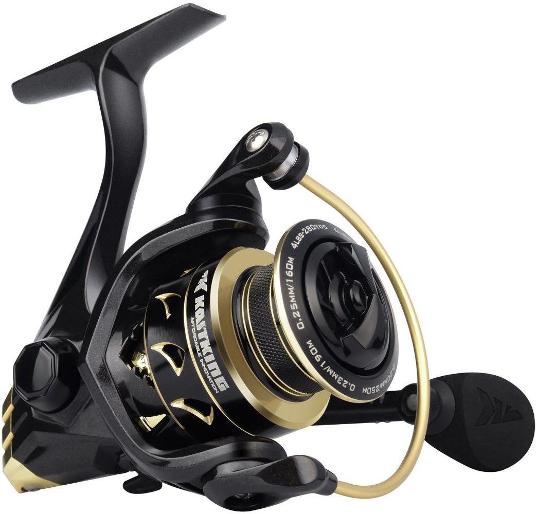Refurbished KastKing 1000 Valiant Eagle Spinning Reel Gold - Reebelo Nederland