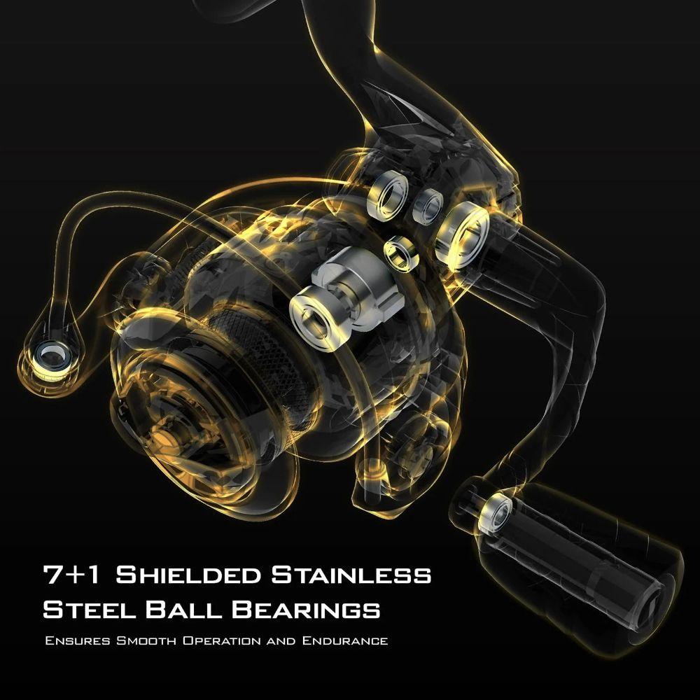 Refurbished KastKing 1000 Valiant Eagle Spinning Reel Gold - Reebelo Nederland
