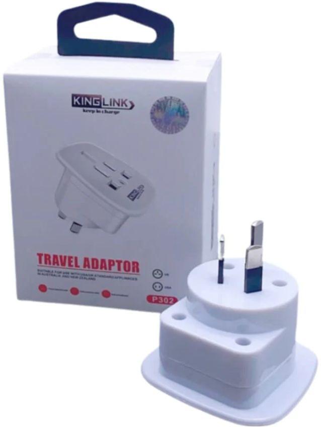 Refurbished Kinglink Travel Adapter P302 Wall Plug (US / UK to NZ / AU) - Reebelo Nederland