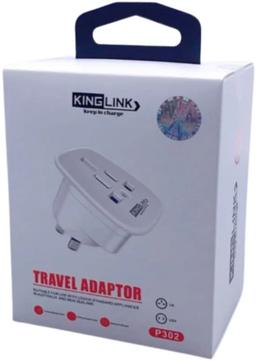 Refurbished Kinglink Travel Adapter P302 Wall Plug (US / UK to NZ / AU) - Reebelo Nederland