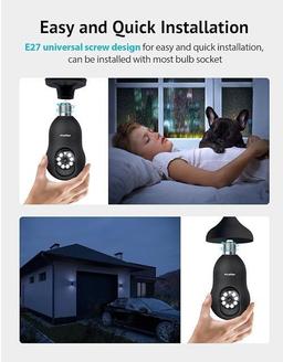 Refurbished LaView Wireless Bulb Security Camera 360° LV-PWL2 - Reebelo Nederland