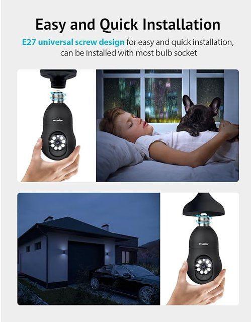 Refurbished LaView Wireless Bulb Security Camera 360° LV-PWL2 - Reebelo Nederland