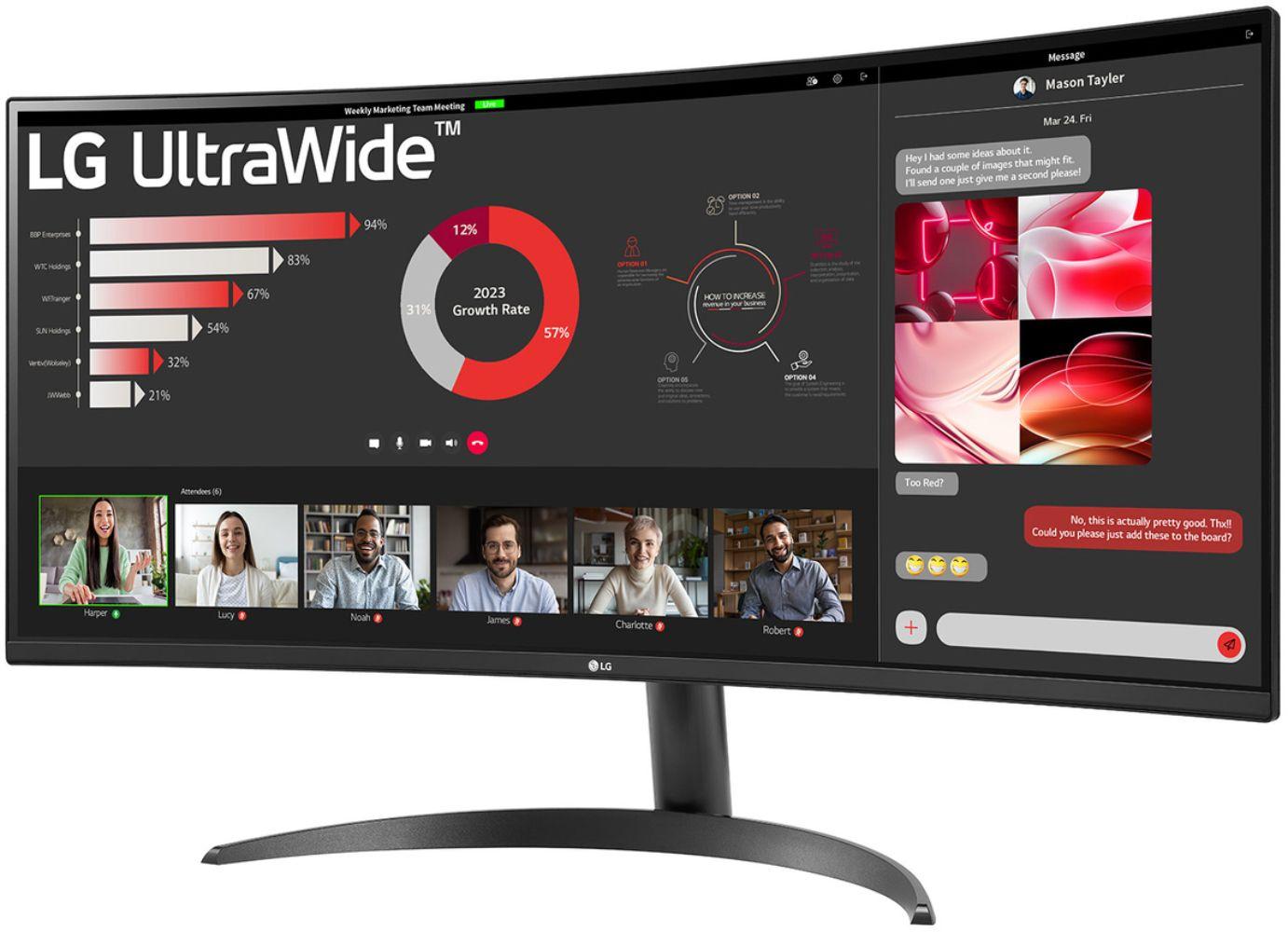 Refurbished LG 34WR50QK-B Curved UltraWide QHD Monitor 34" - Reebelo Nederland