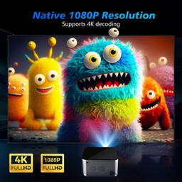Refurbished Magcubic HY350 Pro 580 ANSI 4K 1080P WiFi 6 Projector - Reebelo Nederland