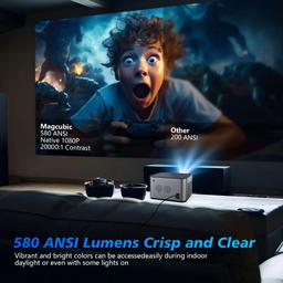 Refurbished Magcubic HY350 Pro 580 ANSI 4K 1080P WiFi 6 Projector - Reebelo Nederland