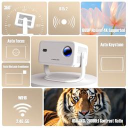 Refurbished Magcubic L018 650 ANSI Smart Portable Projector - Reebelo Nederland