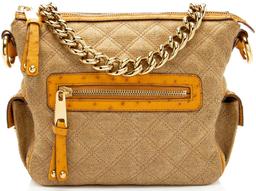 Refurbished Marc Jacobs Coated Canvas Ostrich Stam Hobo - Reebelo Nederland