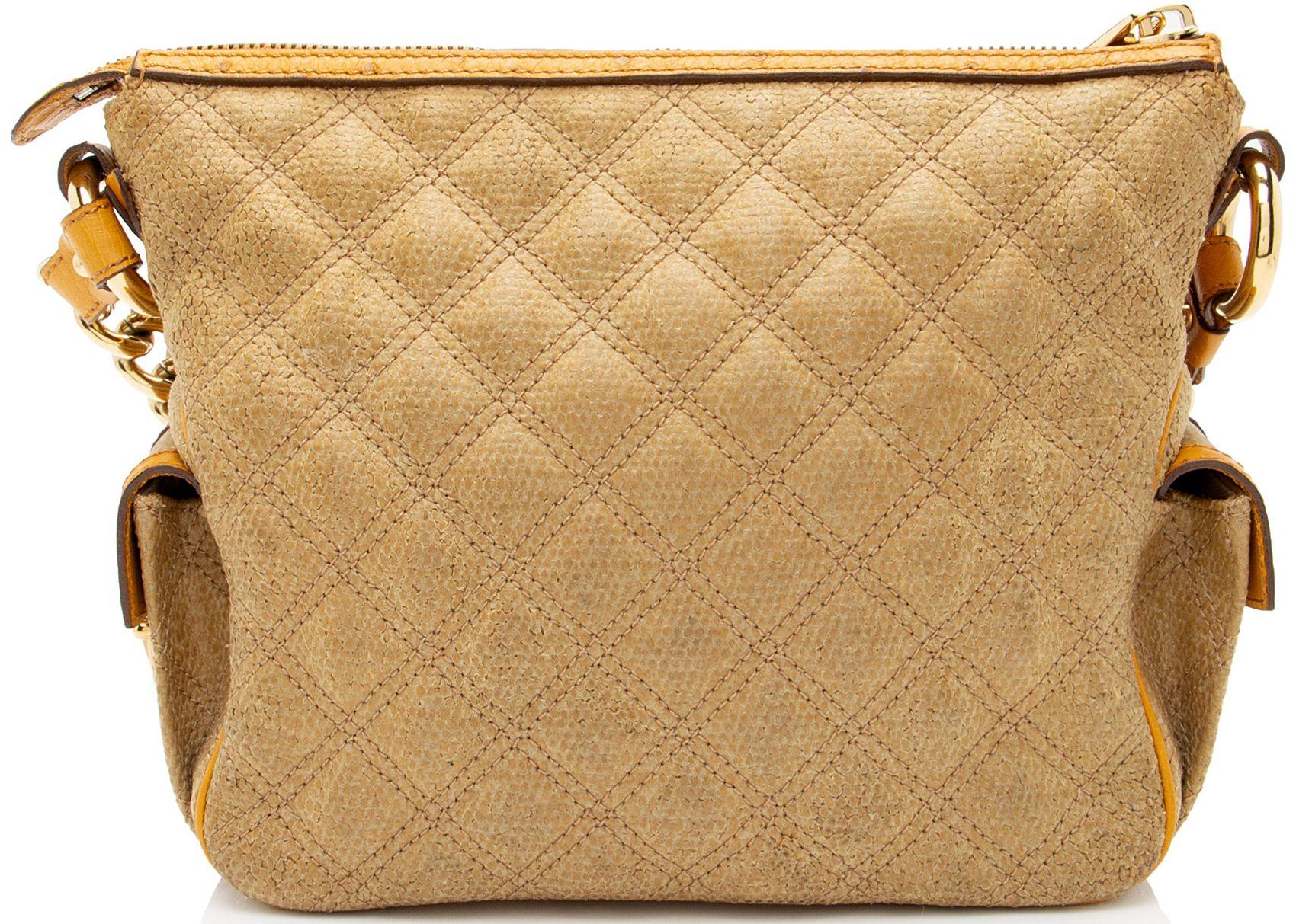 Refurbished Marc Jacobs Coated Canvas Ostrich Stam Hobo - Reebelo Nederland