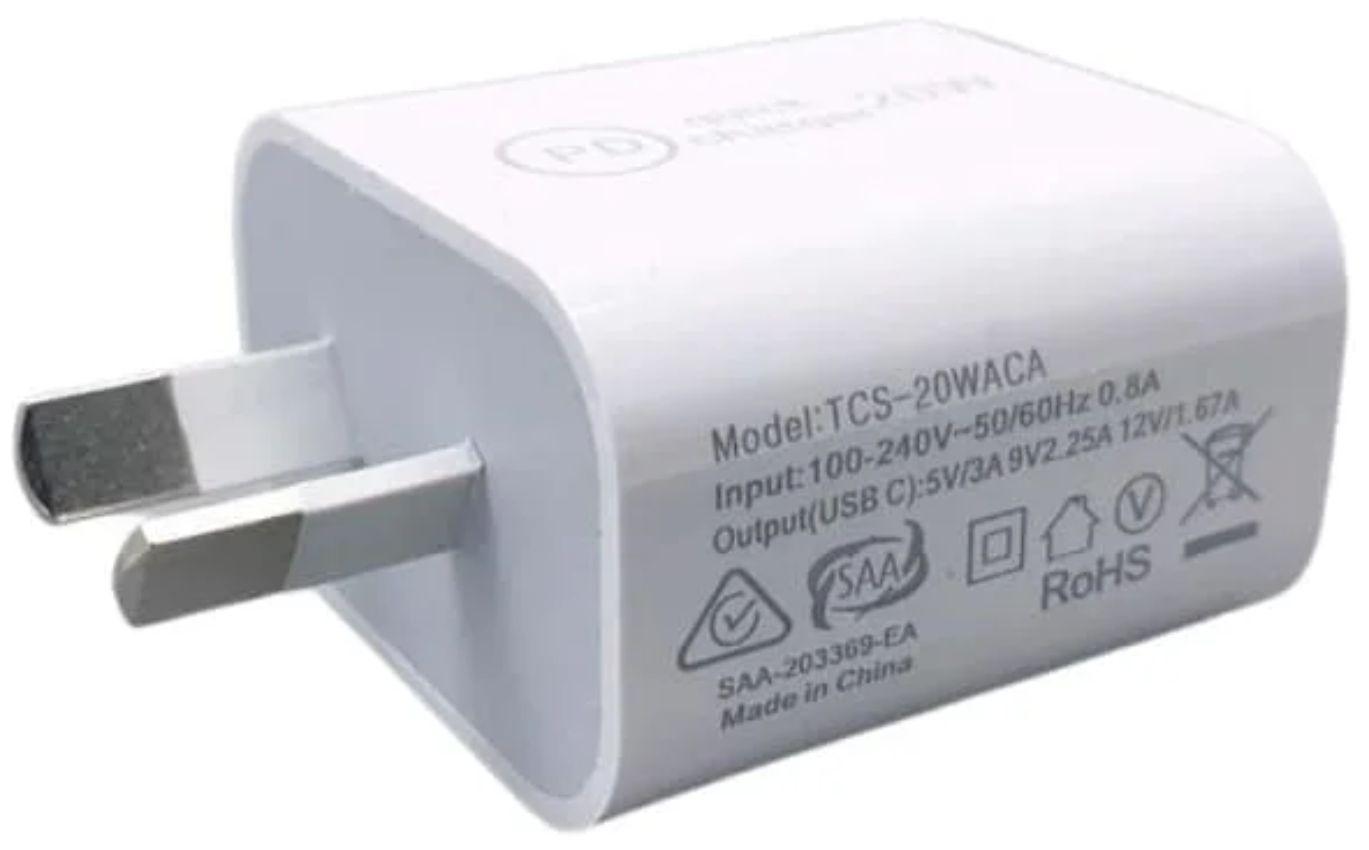 Refurbished Maxguard SDC-20W PD Quick Charger Type C Power Adapter (NZ / AU) - Reebelo Nederland