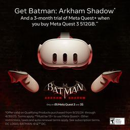 Refurbished Meta Quest 3 Get Batman: Arkham Shadow VR - Reebelo Nederland